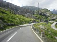 Strasse vom Grimselpass ins Haslital