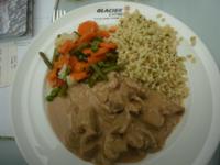 Mittagessen im Glacier-Express