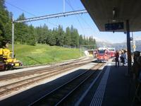 Einfahrt des Bernina-Express