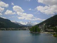 am St. Moritz-See