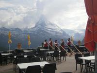 Alphornbläser auf Sunnegga