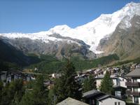 Saas Fee Blick zum Feegletscher