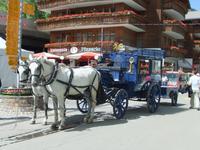 Historische Postkutsche in Zermatt