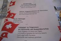 Festtags-Menü am Nationalfeiertag