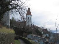 Thun - Blick vom Schlossberg zur Stadtkirche