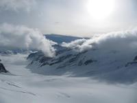 Ausflug Jungfraujoch -Blick Über den Aletsch