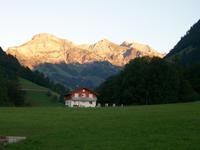 Alpenglühen in Flüeli Ranft