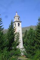 Schiefer Turm in St. Moritz