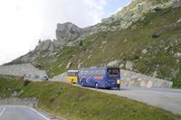 unser Reisebus am Grimsel ...
