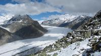 Auf dem Bettmerhorn - Blick zum Aletschgletscher