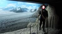 Auf dem Bettmerhorn - Ausstellung Faszination Aletsch