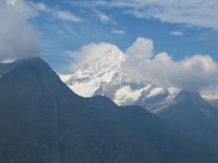 Zermatt - Wanderung auf dem Blumenweg von Blauherd nach Sunnegga - Blick zum Weisshorn
