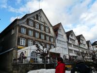 Schweifgiebelhäuser in Gais