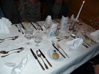 die Tische waren festlich gedeckt