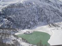 Fahrt mit dem Bernina-Express (Palüsee)