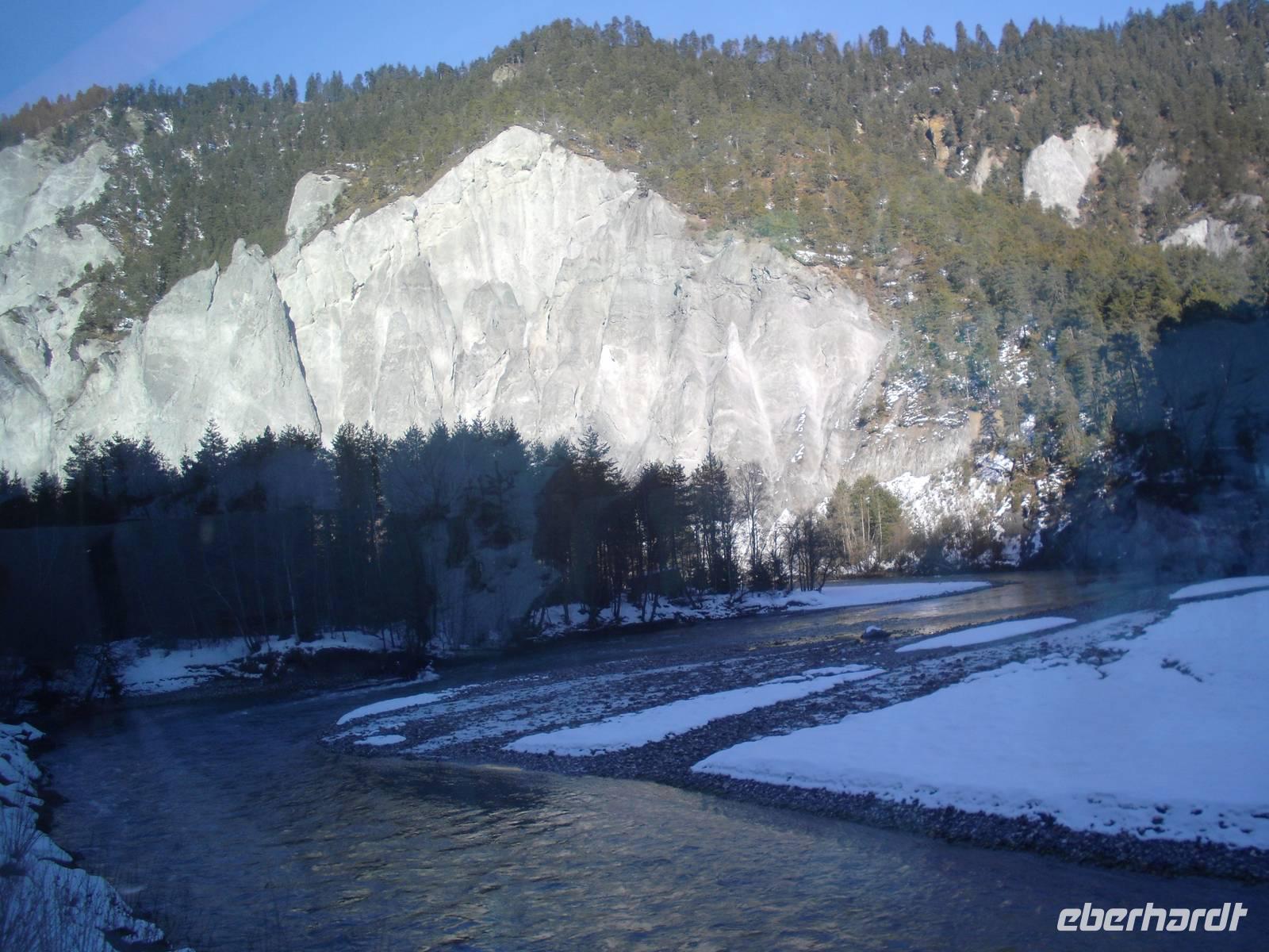 Fahrt mit dem Glacier-Express (Rheinschlucht)