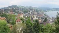 0285 Luzern - Blick von der Museggmauer