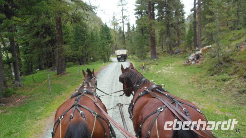 Rückfahrt vom Val Roseg nach Pontresina --hier mit Harry-und Sandra Rössli 
