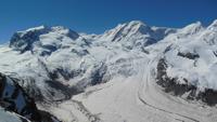auf dem Gornergrat -Gletscher in Sicht 