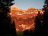 Alpenglühen am Säntis