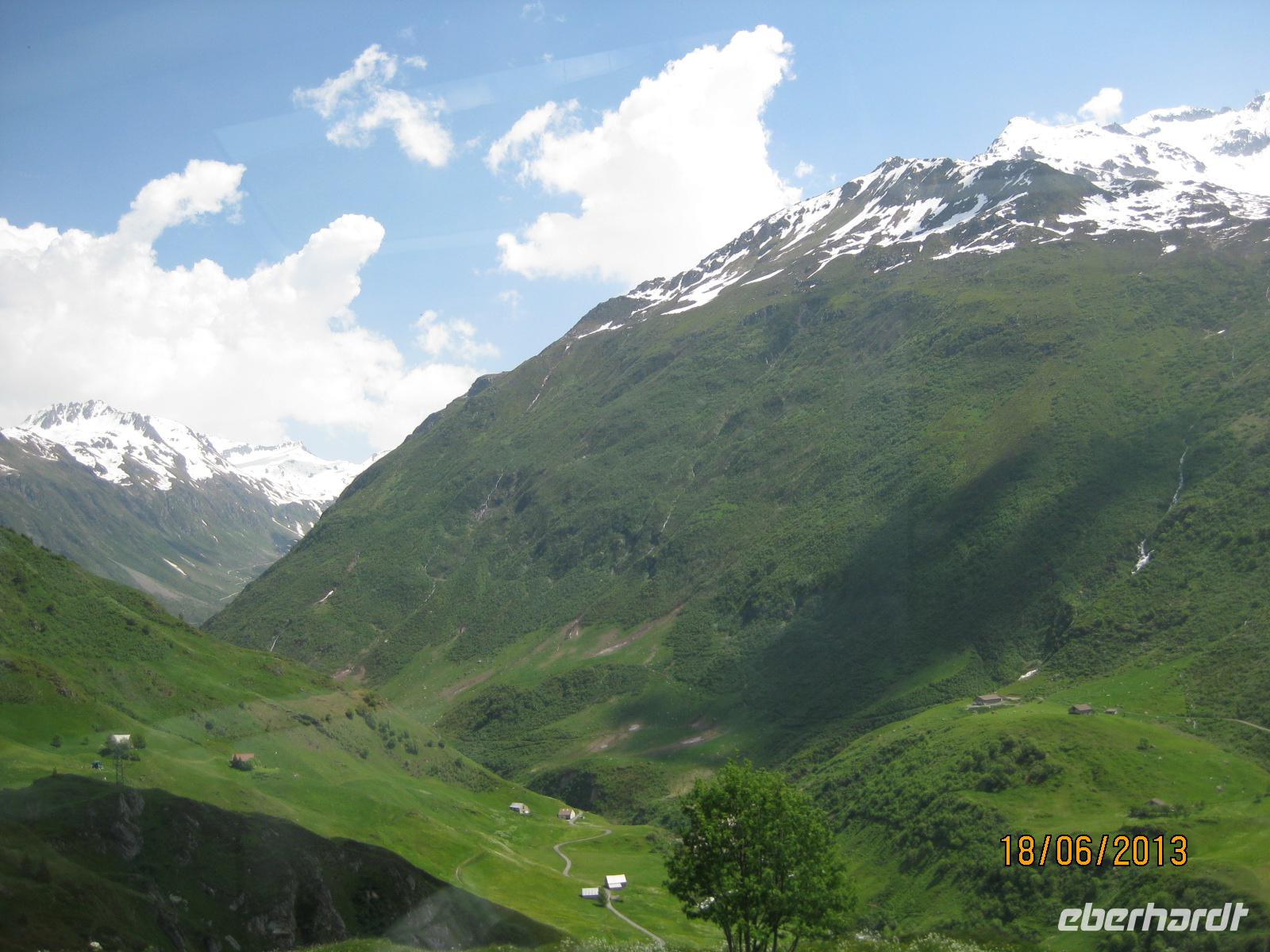 Mit dem Glacier Express unterwegs