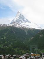 In Zermatt staunend vor dem Matterhorn
