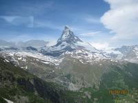 Unterwegs zum Gornergrat mit traumhaftem Blick auf das Matterhorn