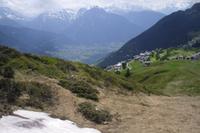 Blick auf die Riederalp und das Rhonetal