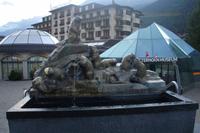 Murmeltierbrunnen in Zermatt