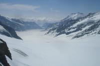 auf dem Jungfraujoch ... (Aletschgletscher)