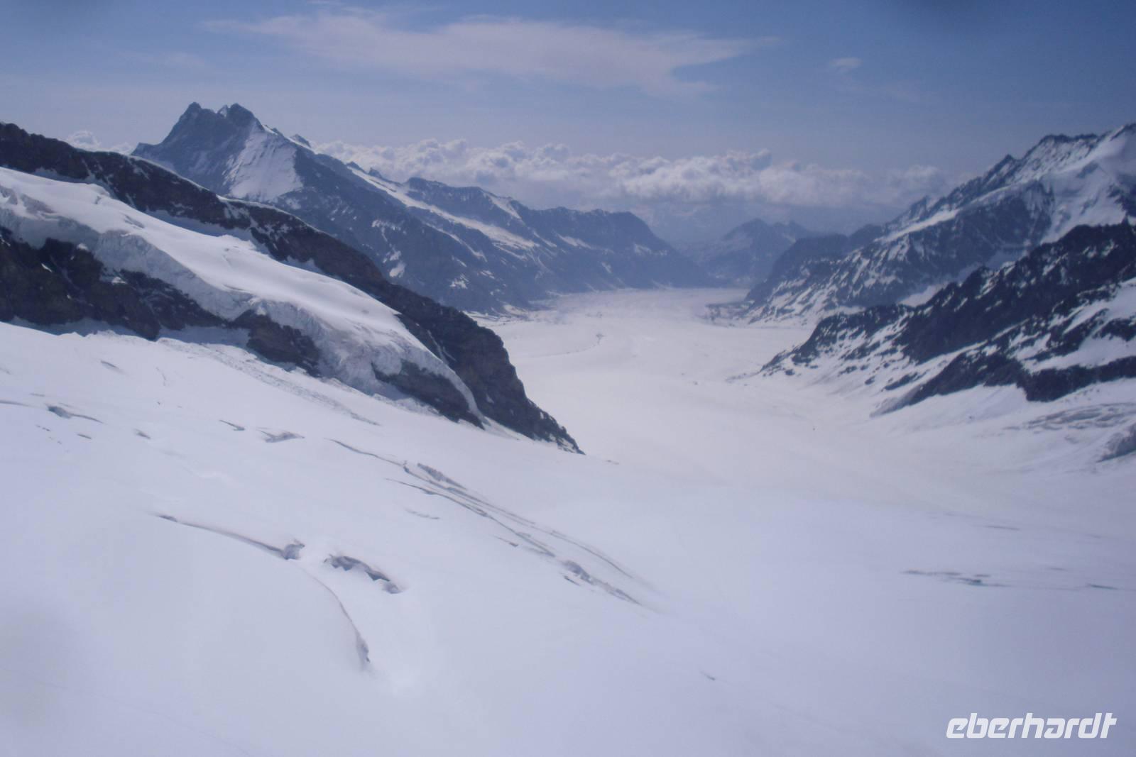 auf dem Jungfraujoch ... (Aletschgletscher)