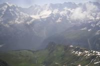Fahrt vom Schilthorn-Gipfel zur Station 
