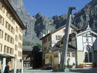 Der Dorfplatz in Leukerbad