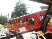 Abfahrt mit der Pilatus Zahnradbahn 
