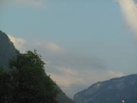 die Jungfrau beim Sonnenuntergang von Interlaken aus 