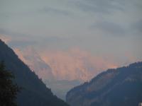 die Jungfrau beim Sonnenuntergang von Interlaken aus 