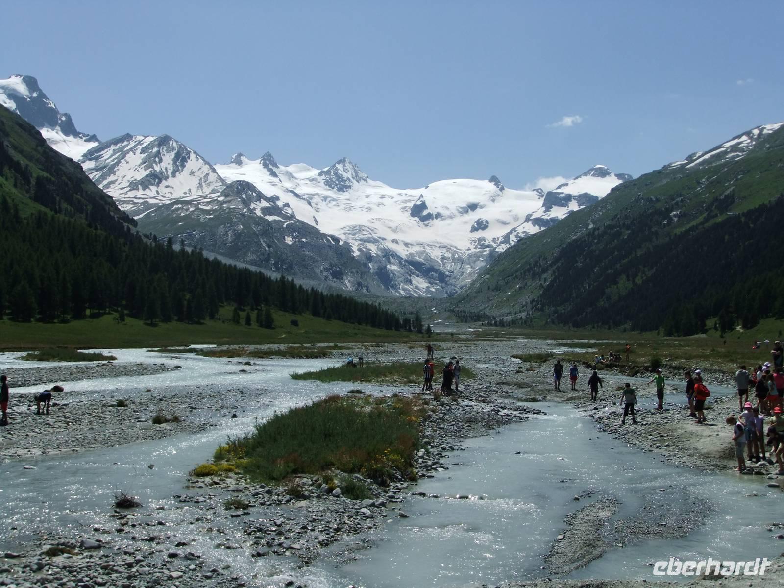 Blick zum Roseggletscher