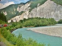Fahrt mit dem Glacier- Express, Rheinschlucht