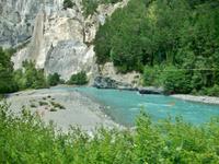 Fahrt mit dem Glacier- Express, Rheinschlucht