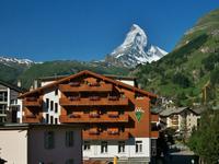 Unser Hotel in Zermatt mit Matterhorn