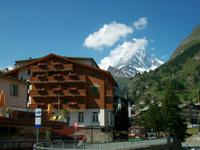 Unser Hotel in Zermatt mit Matterhorn