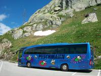 Unser Reisebus am Grimselpass