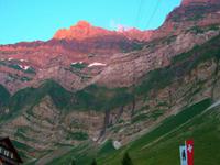 Alpenglühen am Säntis 