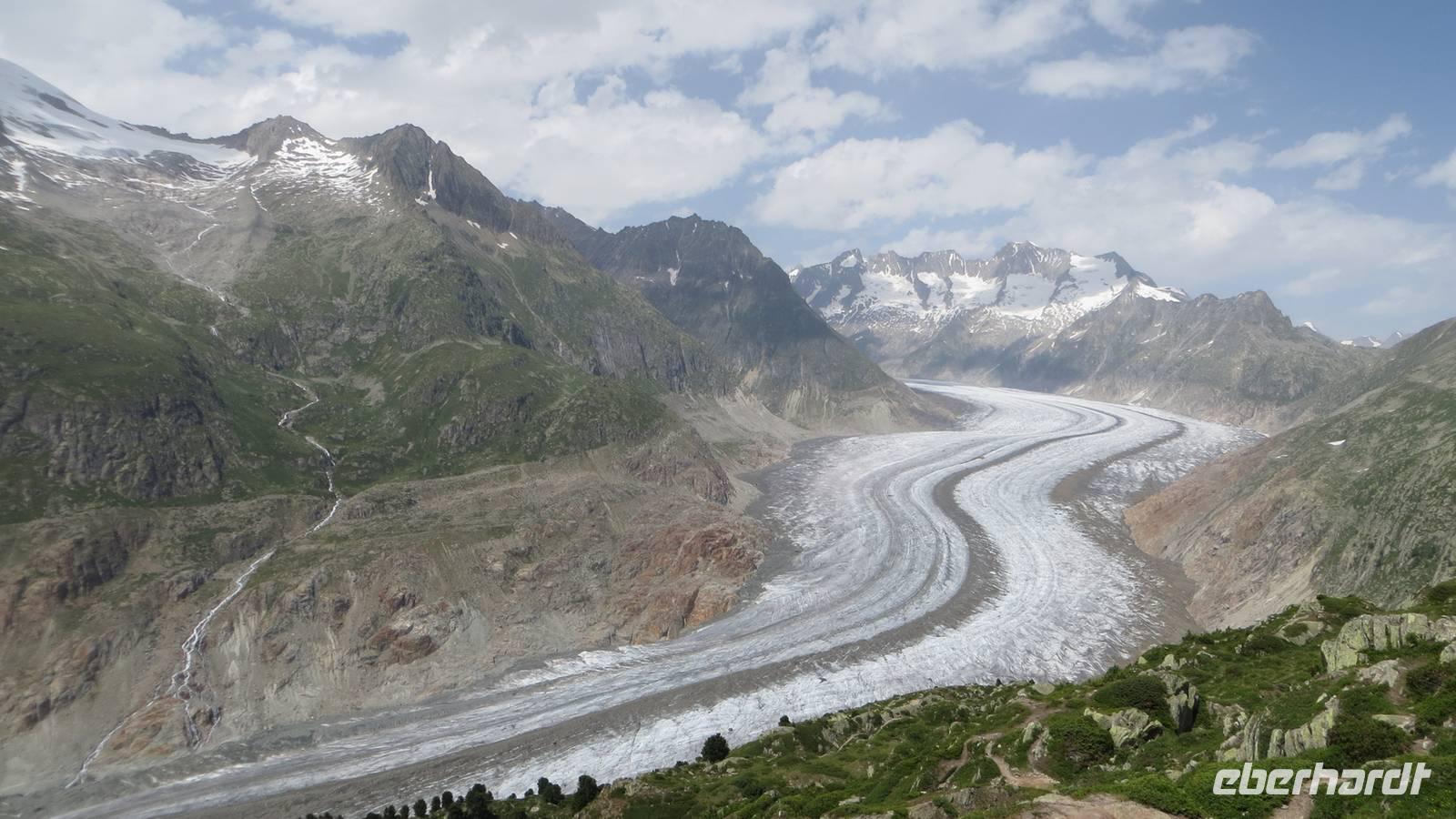 0232 Moosfluh - Blick zum Aletschgletscher