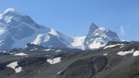 0359 Ausflug zum Kleinen Matterhorn -Blick zum Breithorn und zum Kleinen Matterhorn von Schwarzsee