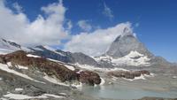 0365 Ausflug zum Kleinen Matterhorn -Blick zum Matterhorn von Trockener Steg
