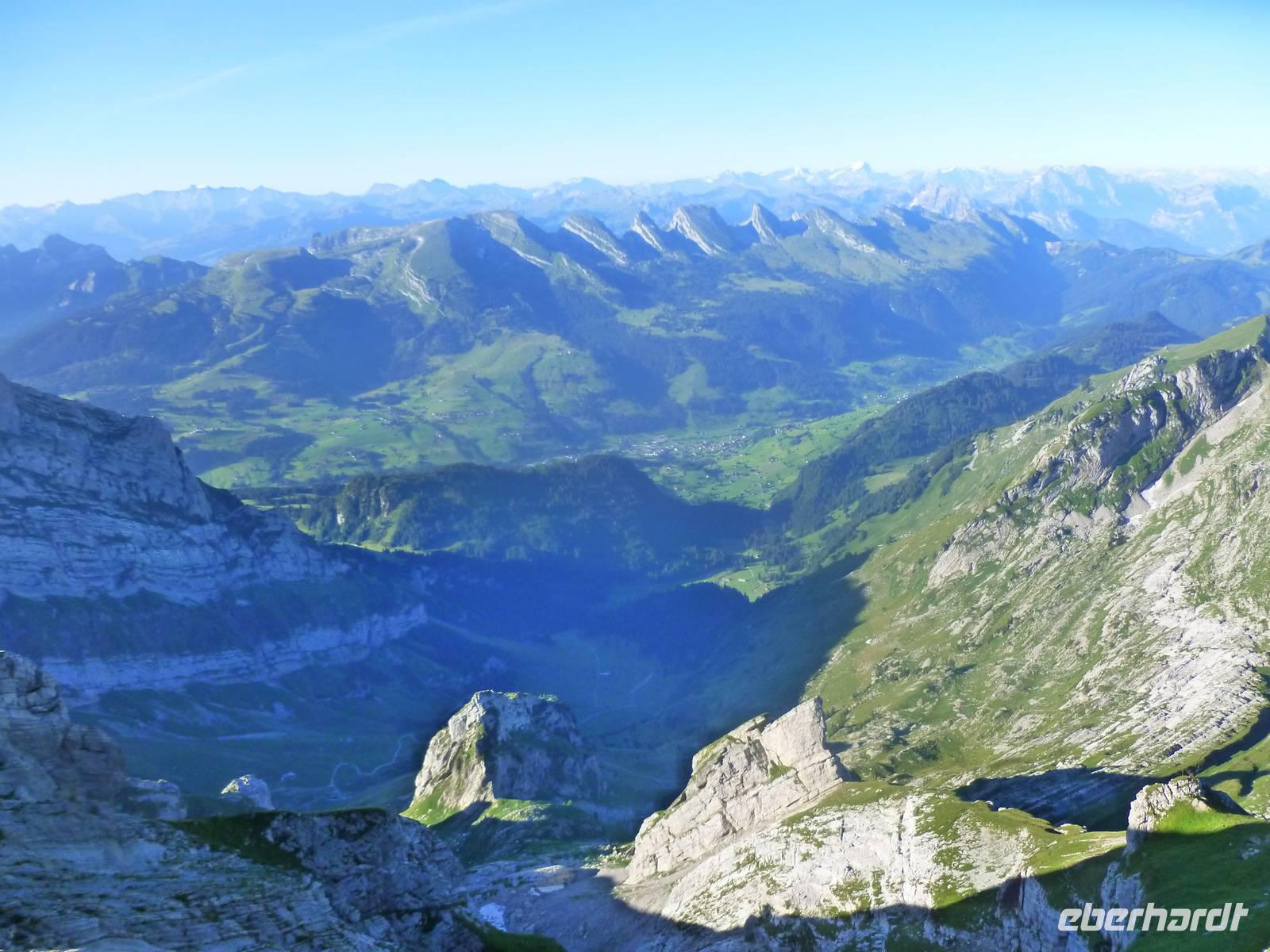 Panoramablick vom Säntis