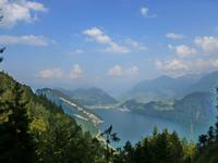 Fahrt mit der Zahnradbahn von Alpnachstad zum Pilatus