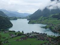 Blick zum Lungernsee
