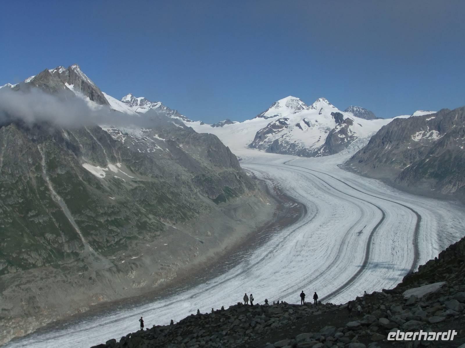 Blick zum Aletschgletscher